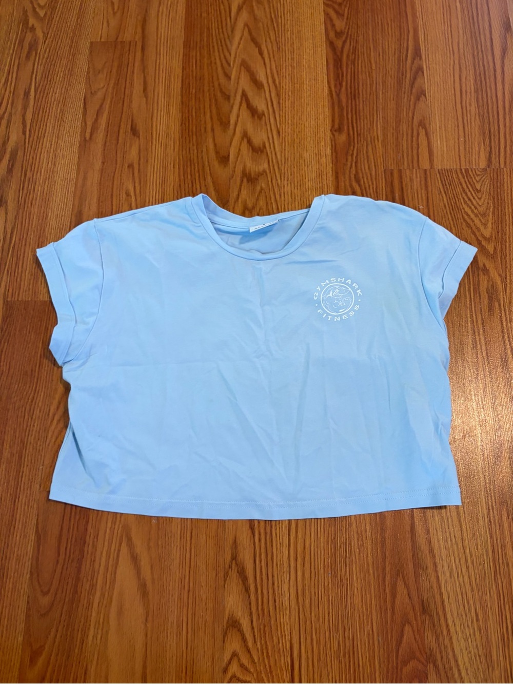 Gymshark Light Blue Cropped Tee